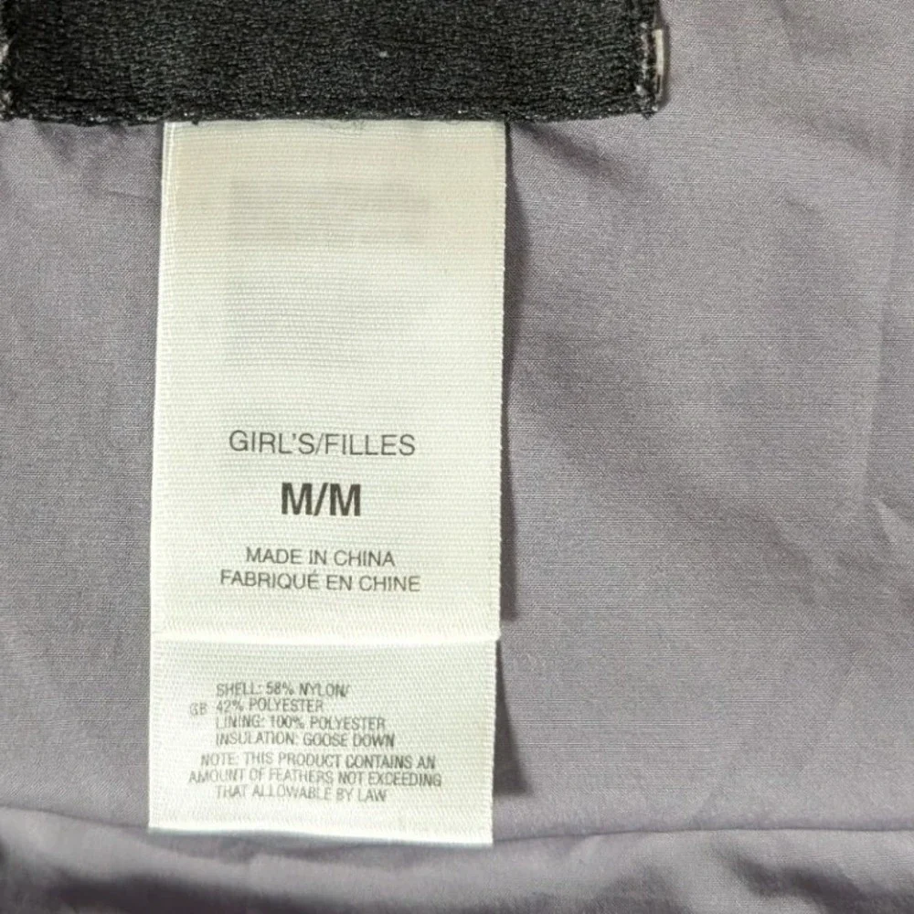 The North Face 550 Pink Puffer Vest Girls‎ M Lightweight Insulated Full Zip